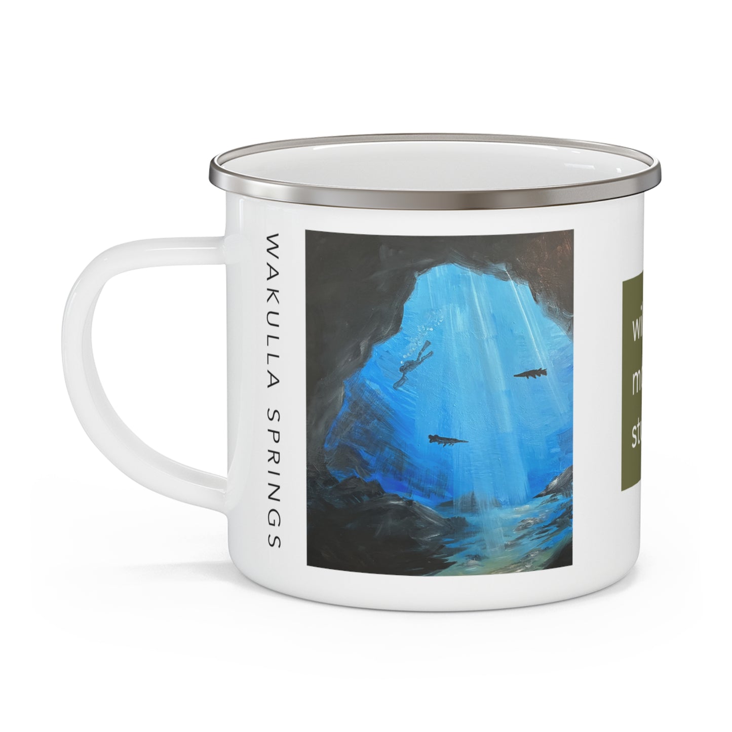 Wild Moss Studio | Wakulla Springs Enamel Camping Mug