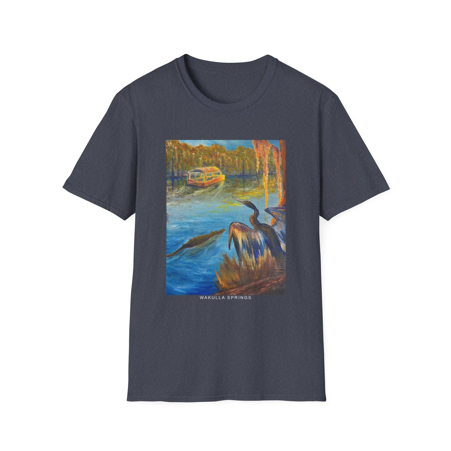 Wakulla Springs Anhinga Unisex Softstyle T-Shirt (3 Colors Available)