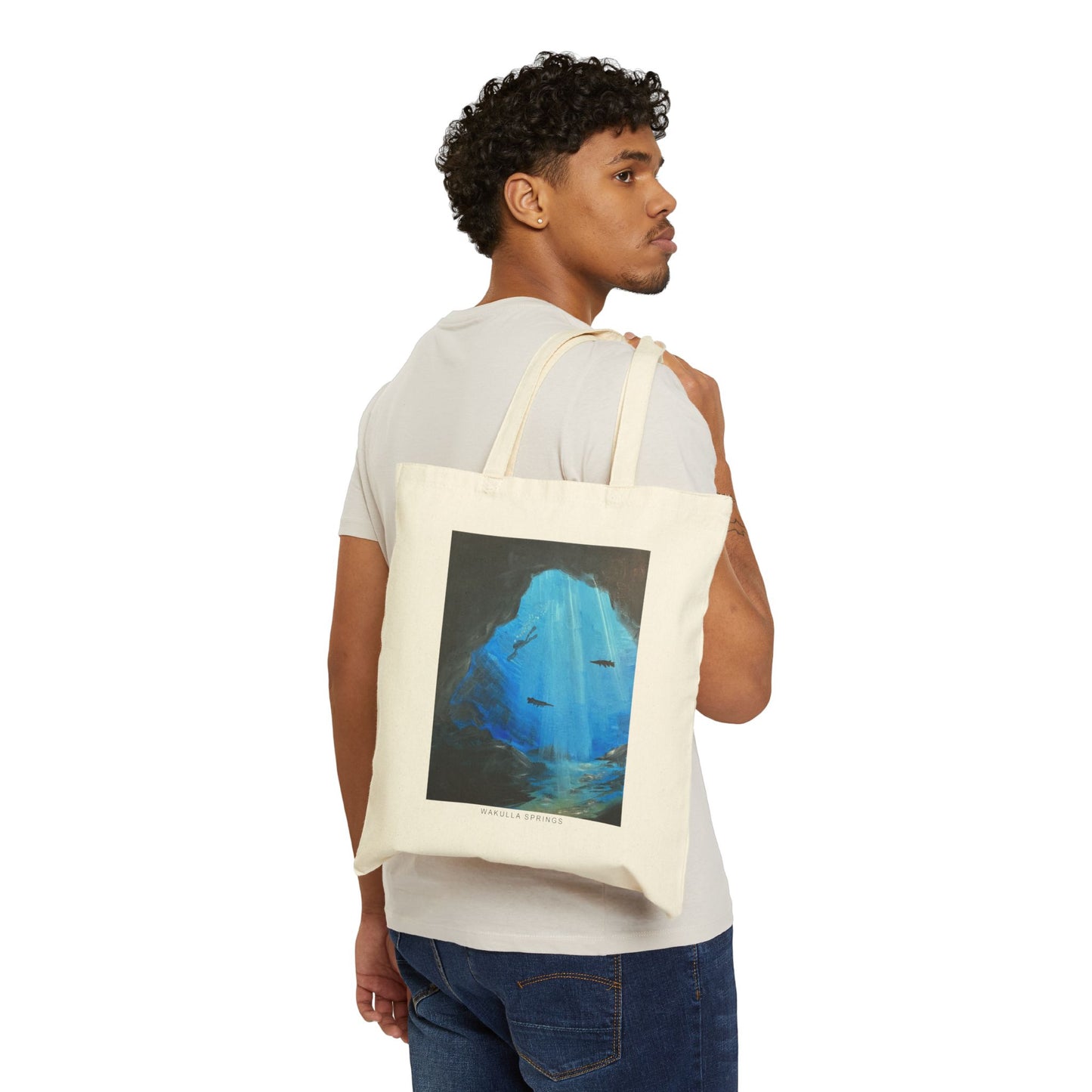 Wakulla Springs Cotton Canvas Tote Bag