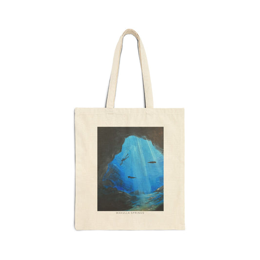 Wakulla Springs Cotton Canvas Tote Bag