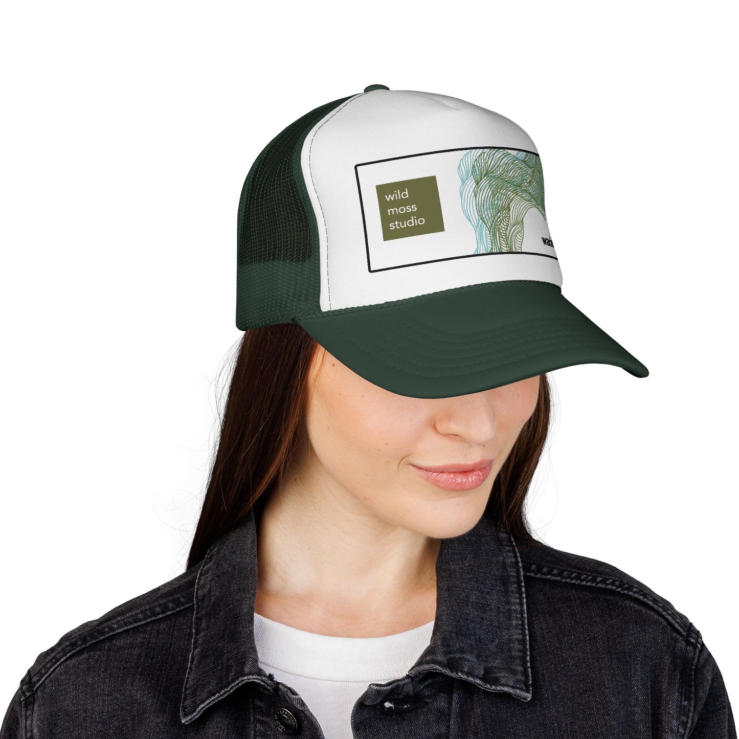 Wacissa River Trucker Hat, Wild Moss Studio Adjustable Cap