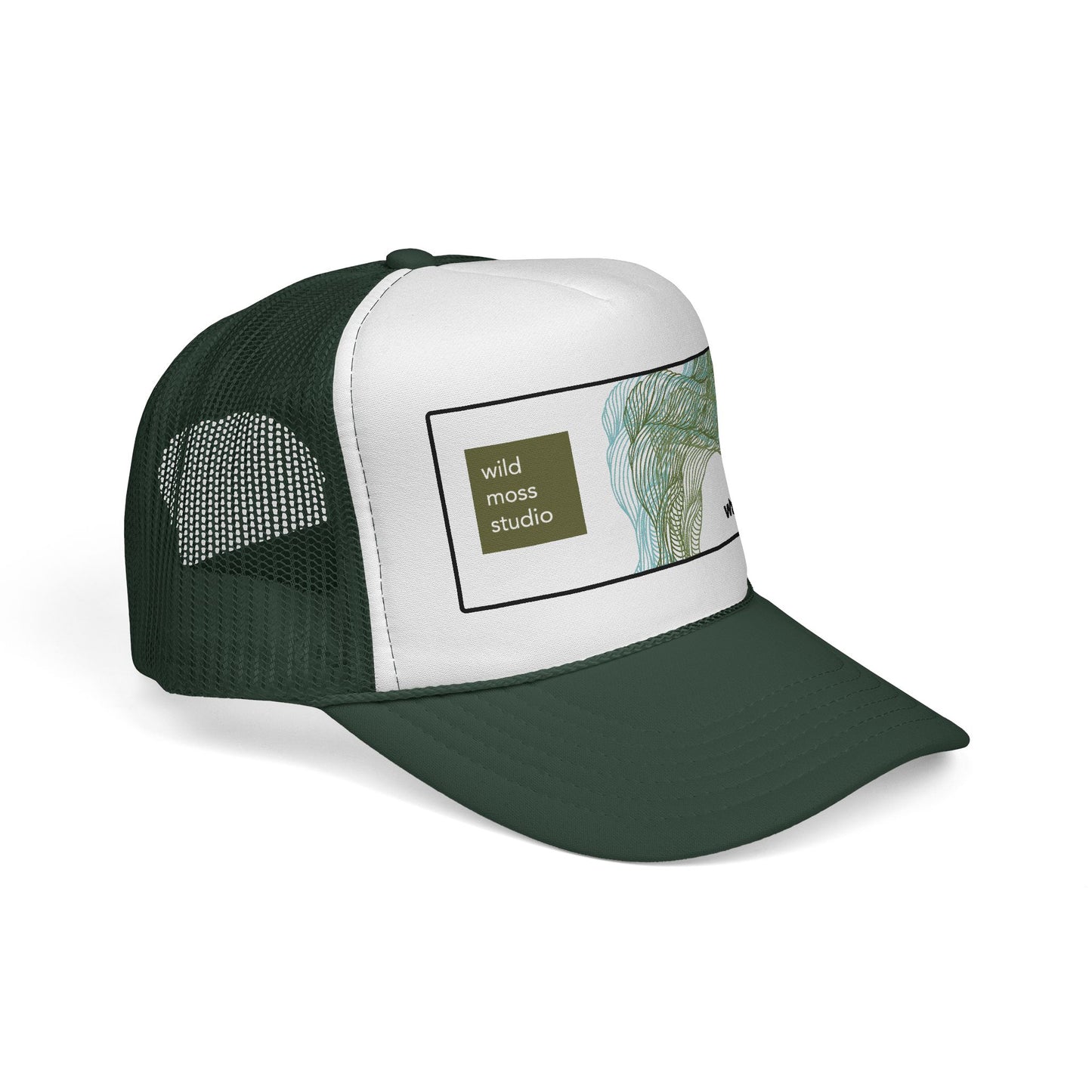 Wacissa River Trucker Hat, Wild Moss Studio Adjustable Cap