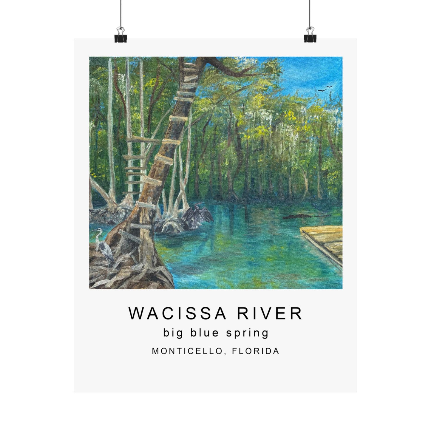 Wacissa River Big Blue Spring Fine Art Print