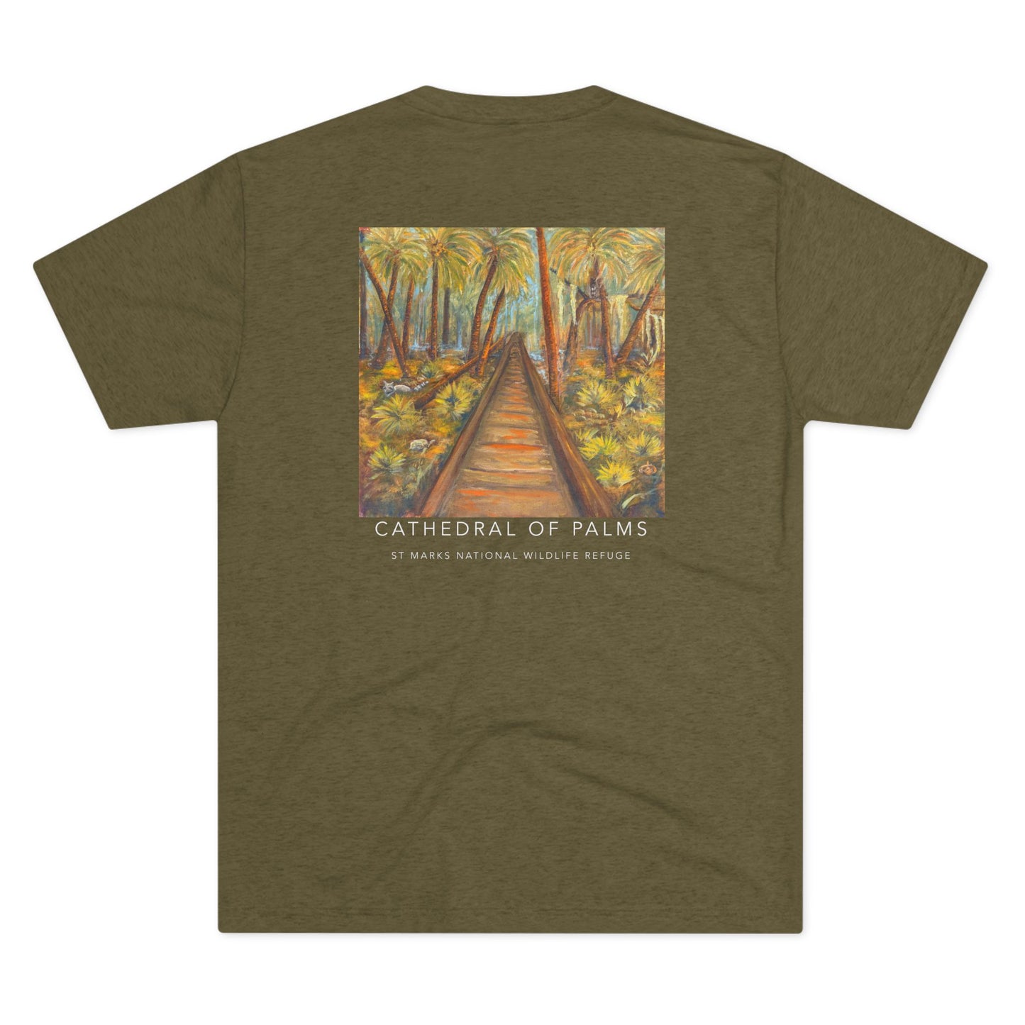 Wild Moss Studio | Cathedral of Palms Tri Blend Unisex Shirt