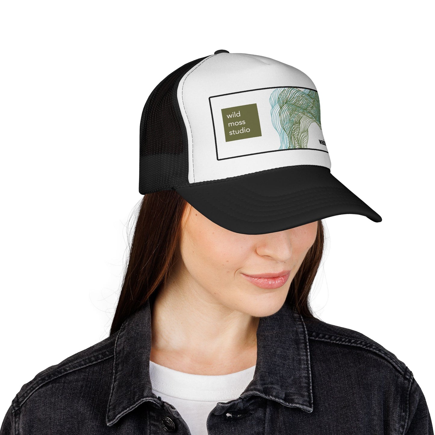 Wacissa River Trucker Hat, Wild Moss Studio Adjustable Cap