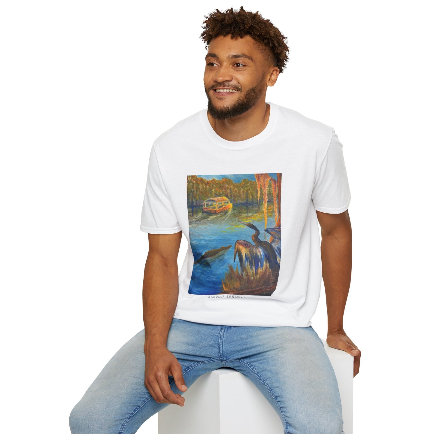 Wakulla Springs Anhinga Unisex Softstyle T-Shirt (3 Colors Available)