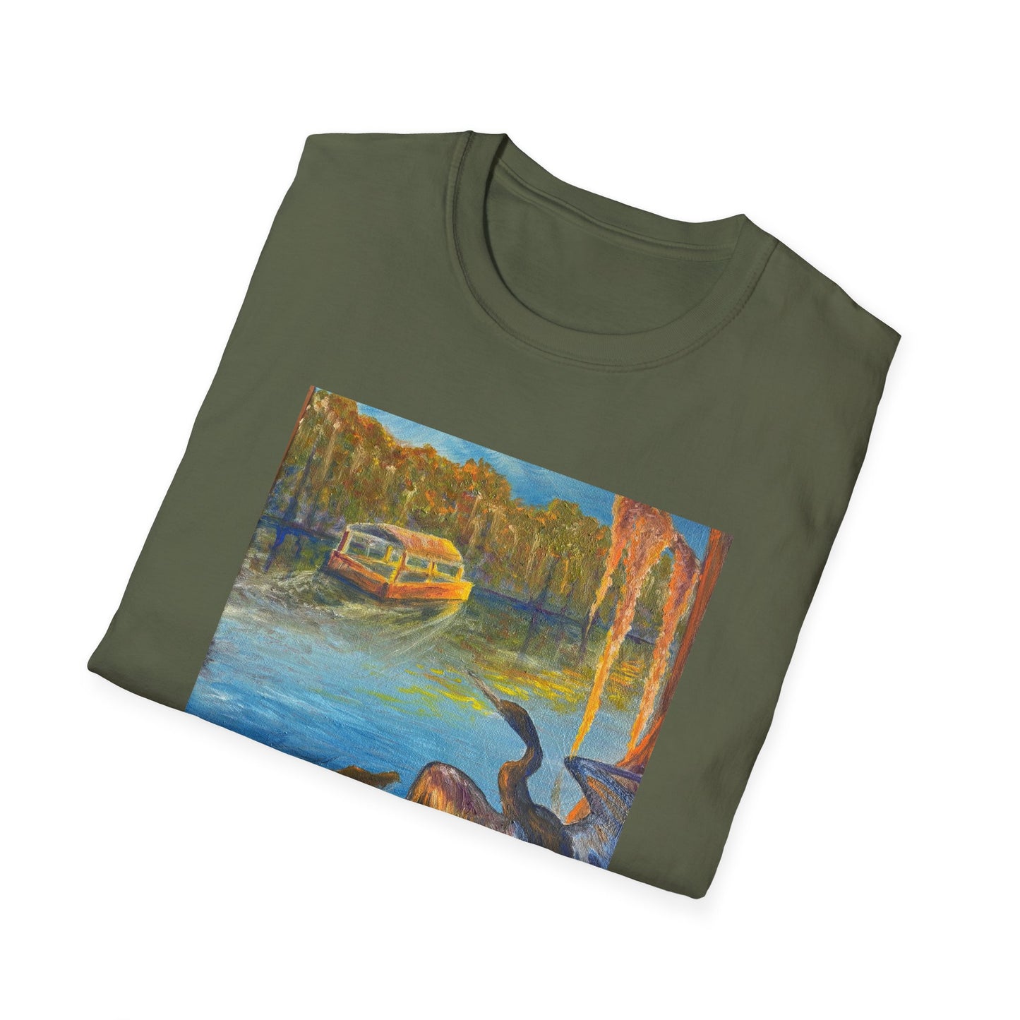 Wakulla Springs Anhinga Unisex Softstyle T-Shirt (3 Colors Available)
