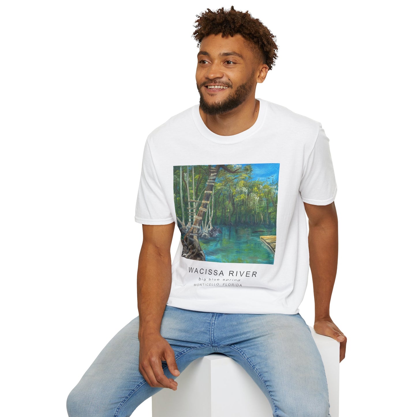 Wacissa River Big Blue Spring Unisex Softstyle T-Shirt (3 Colors Available)