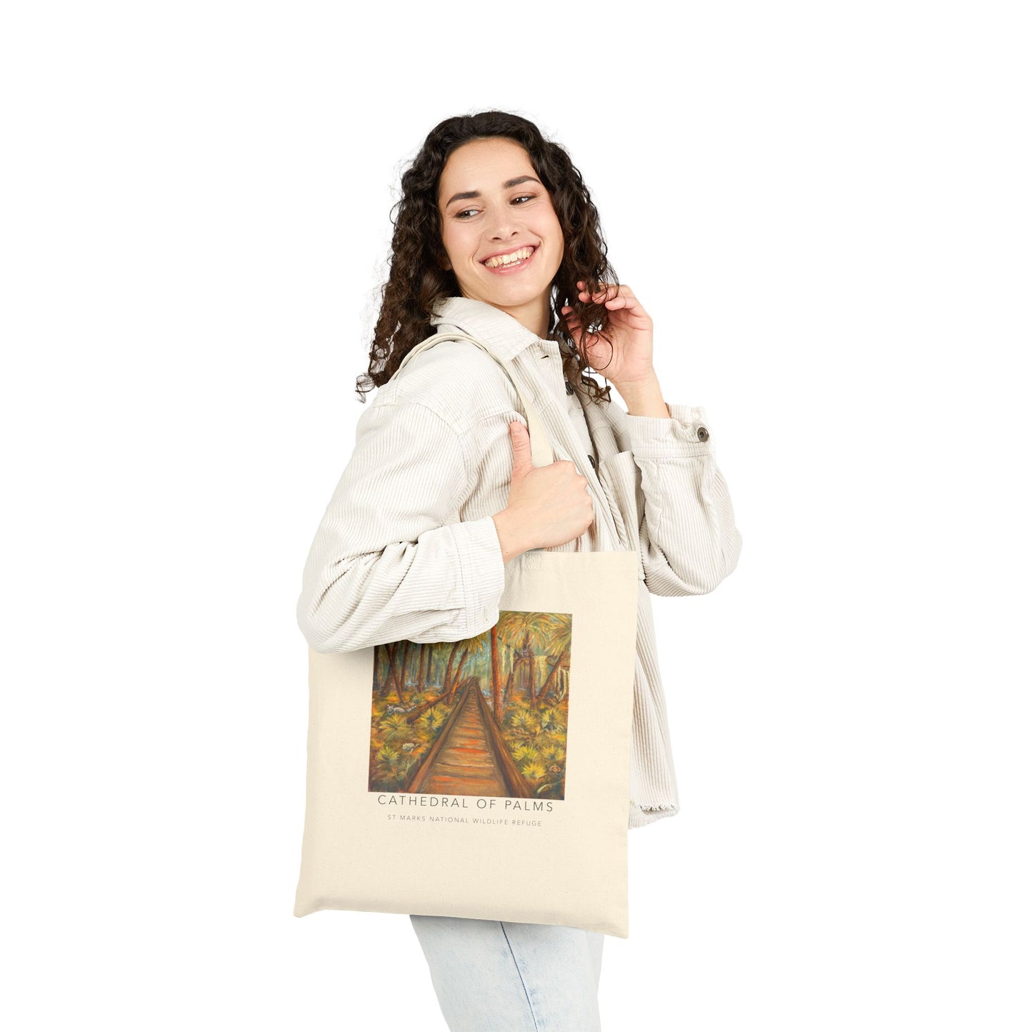 Cathedral of Palms Cotton Canvas Tote Bag, Eco-Friendly Bag, Reusable Shopping Tote