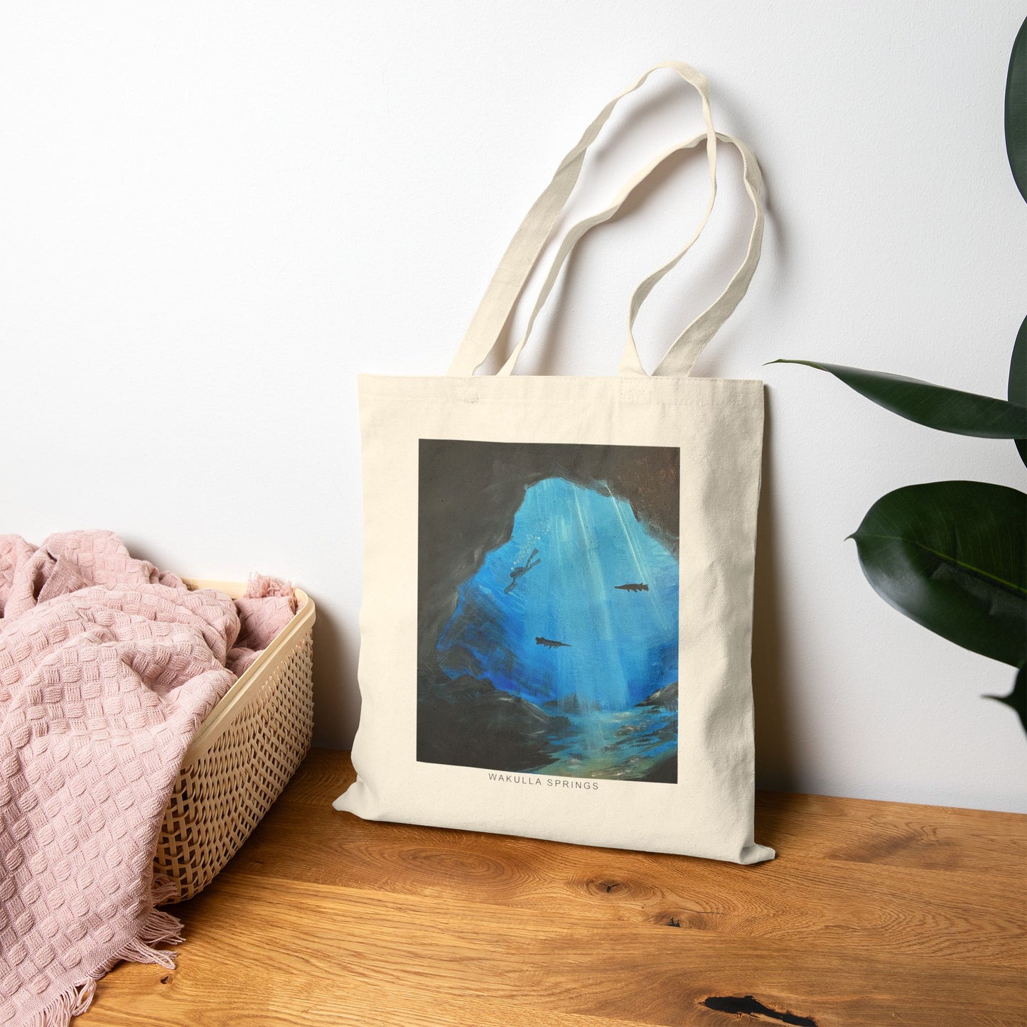Wakulla Springs Cotton Canvas Tote Bag