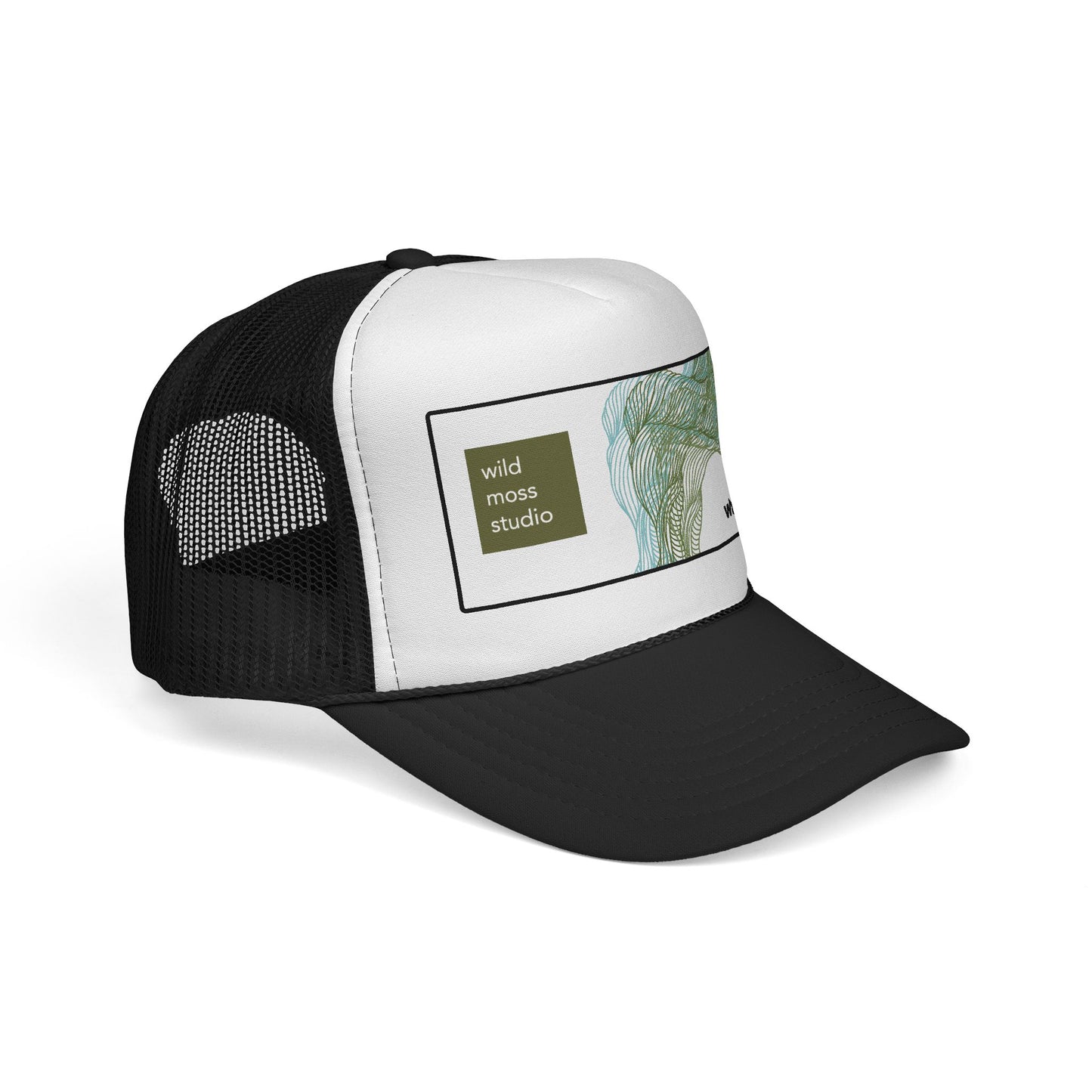 Wacissa River Trucker Hat, Wild Moss Studio Adjustable Cap