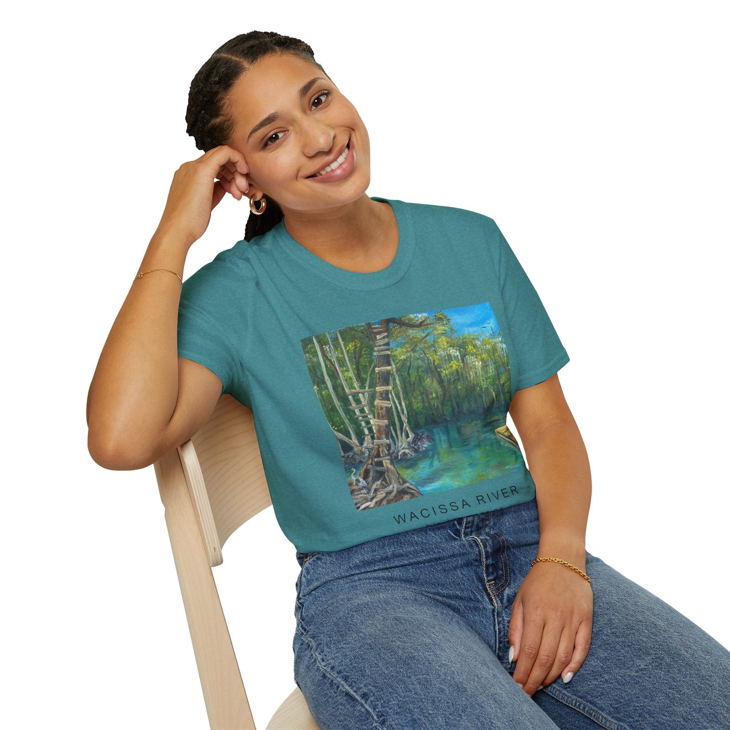 Wacissa River Big Blue Spring Unisex Softstyle T-Shirt (3 Colors Available)