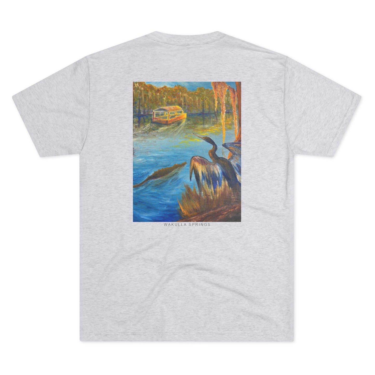 Wild Moss Studio | Wakulla Springs Anhinga Tri Blend Unisex Shirt