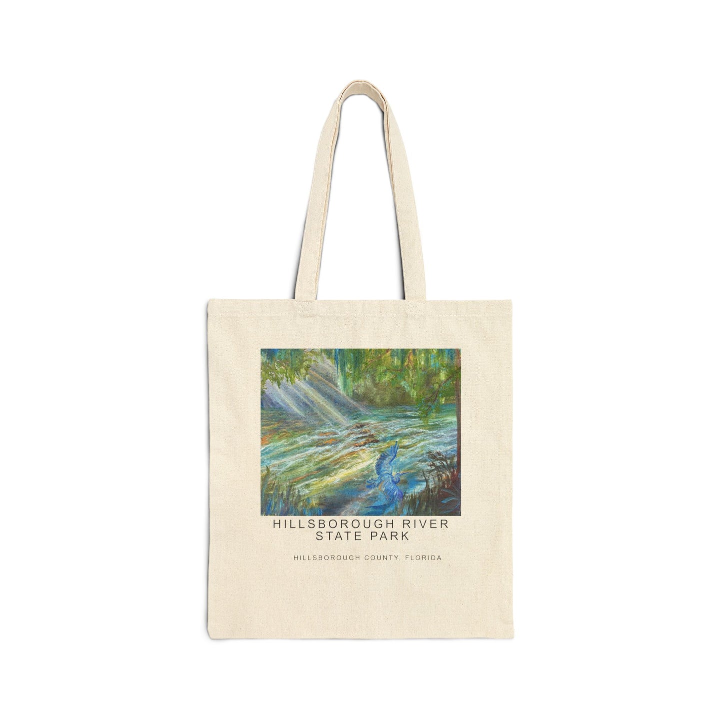 Hillsborough River State Park Cotton Canvas Tote Bag, Eco-Friendly Bag, Reusable Shopping Tote