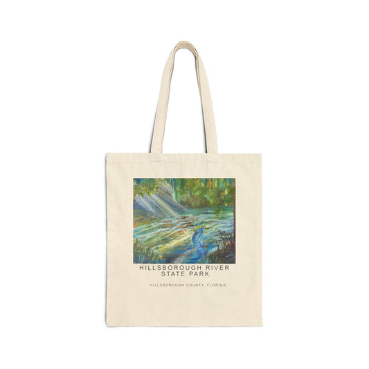 Hillsborough River State Park Cotton Canvas Tote Bag, Eco-Friendly Bag, Reusable Shopping Tote